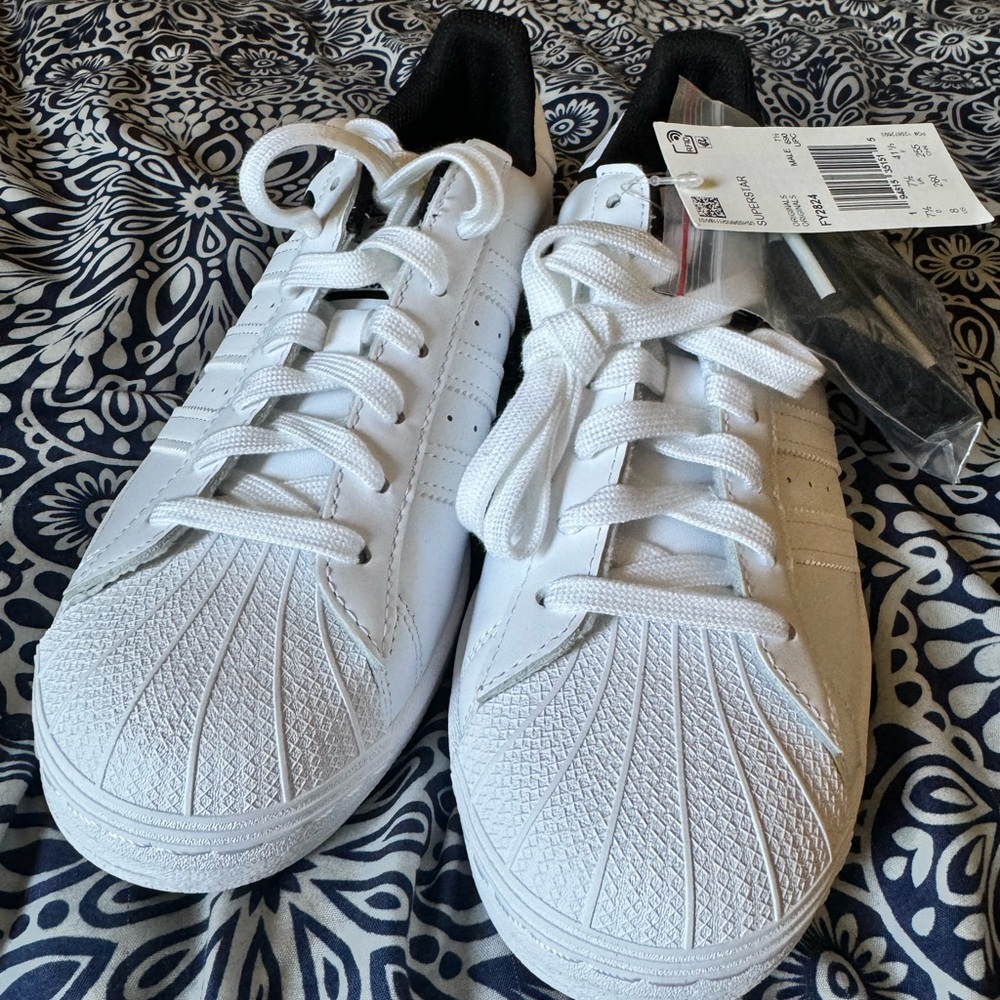 Brand new shell toe white Adidas